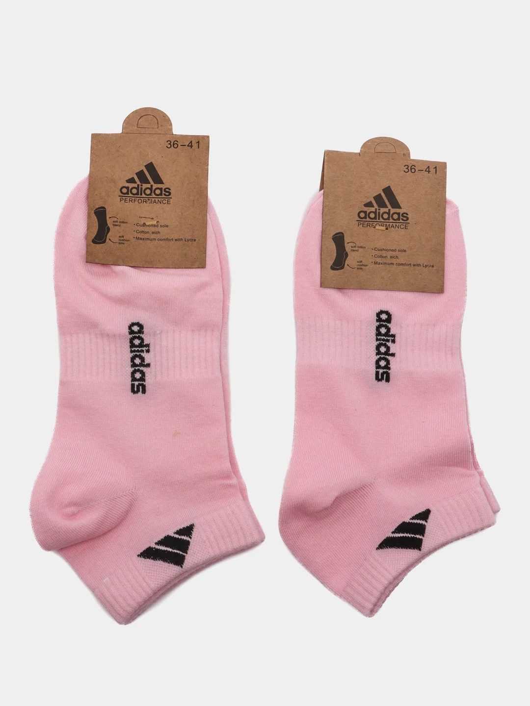 Розовый комплект носков adidas, 2 пары