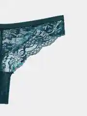 Бирюзовый трусы стринги,  Нижнее белье, 1 шт