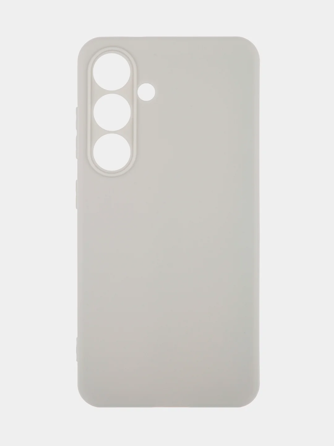 Серый чехол для Samsung Galaxy S24/S24 Plus/S24 Ultra силиконовый BROSCORP матовый / прозрачный