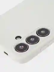 Серый чехол для Samsung Galaxy S24/S24 Plus/S24 Ultra силиконовый BROSCORP матовый / прозрачный