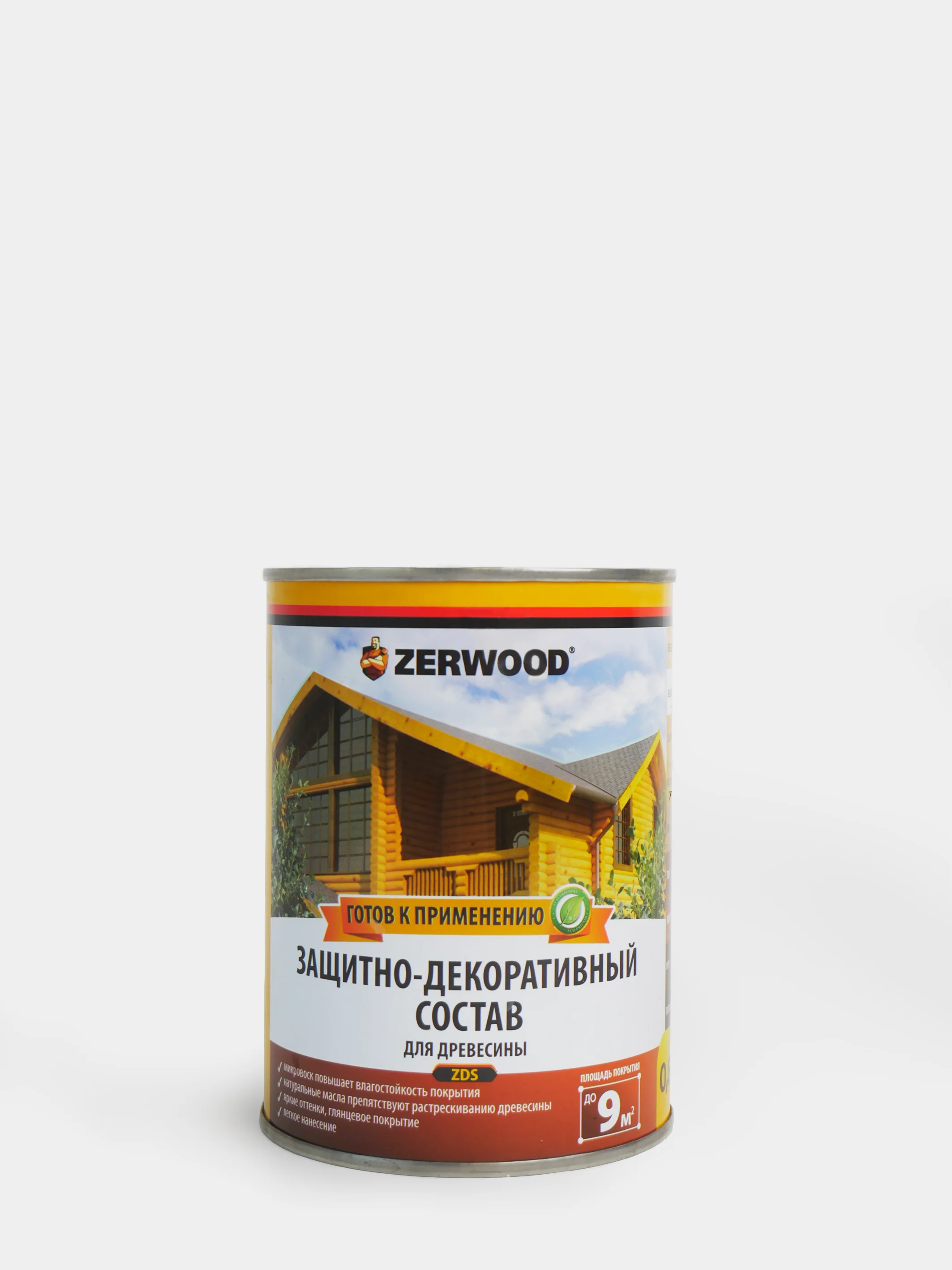 Светло-коричневый защитно-декоративный СОСТАВ ZERWOOD для древесины ZDS