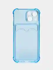 Чехол с карманом для пластиковых карт iPhone 7,8,SE,Х,XS,XR,11,12,13 pro/max, силиконовый