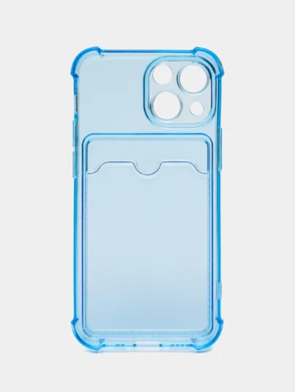 Чехол с карманом для пластиковых карт iPhone 7,8,SE,Х,XS,XR,11,12,13 pro/max, силиконовый