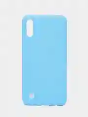 Голубой чехол силиконовый для Samsung Galaxy A10 (Самсунг Галакси А10), цветной, матовый