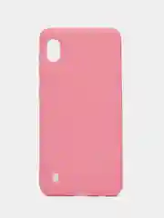 Розовый чехол силиконовый для Samsung Galaxy A10 (Самсунг Галакси А10), цветной, матовый