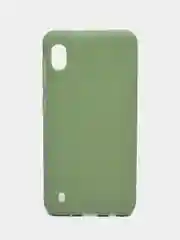 Лесной зеленый чехол силиконовый для Samsung Galaxy A10 (Самсунг Галакси А10), цветной, матовый