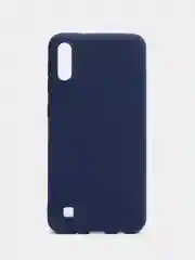 Темно-синий чехол силиконовый для Samsung Galaxy A10 (Самсунг Галакси А10), цветной, матовый