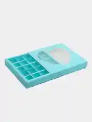 Коробка для конфет 25 шт "Сердце", голубая, 22х22х3,5 см