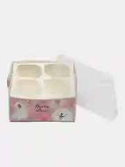Коробка на 4 капкейка, "Пусть жизнь будет сладкой", 16х16х7.5 см
