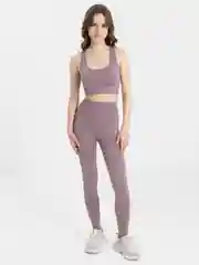 Розовый женский спортивный бесшовный костюм