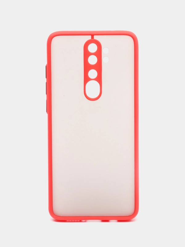 Чехол Xiaomi Redmi Note 8 Pro пластиковый матовый с цветными кнопками (Редми Нот 8 Про)