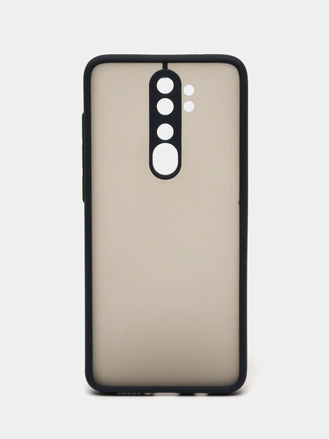 Темно-синий чехол Xiaomi Redmi Note 8 Pro пластиковый матовый с цветными кнопками (Редми Нот 8 Про)