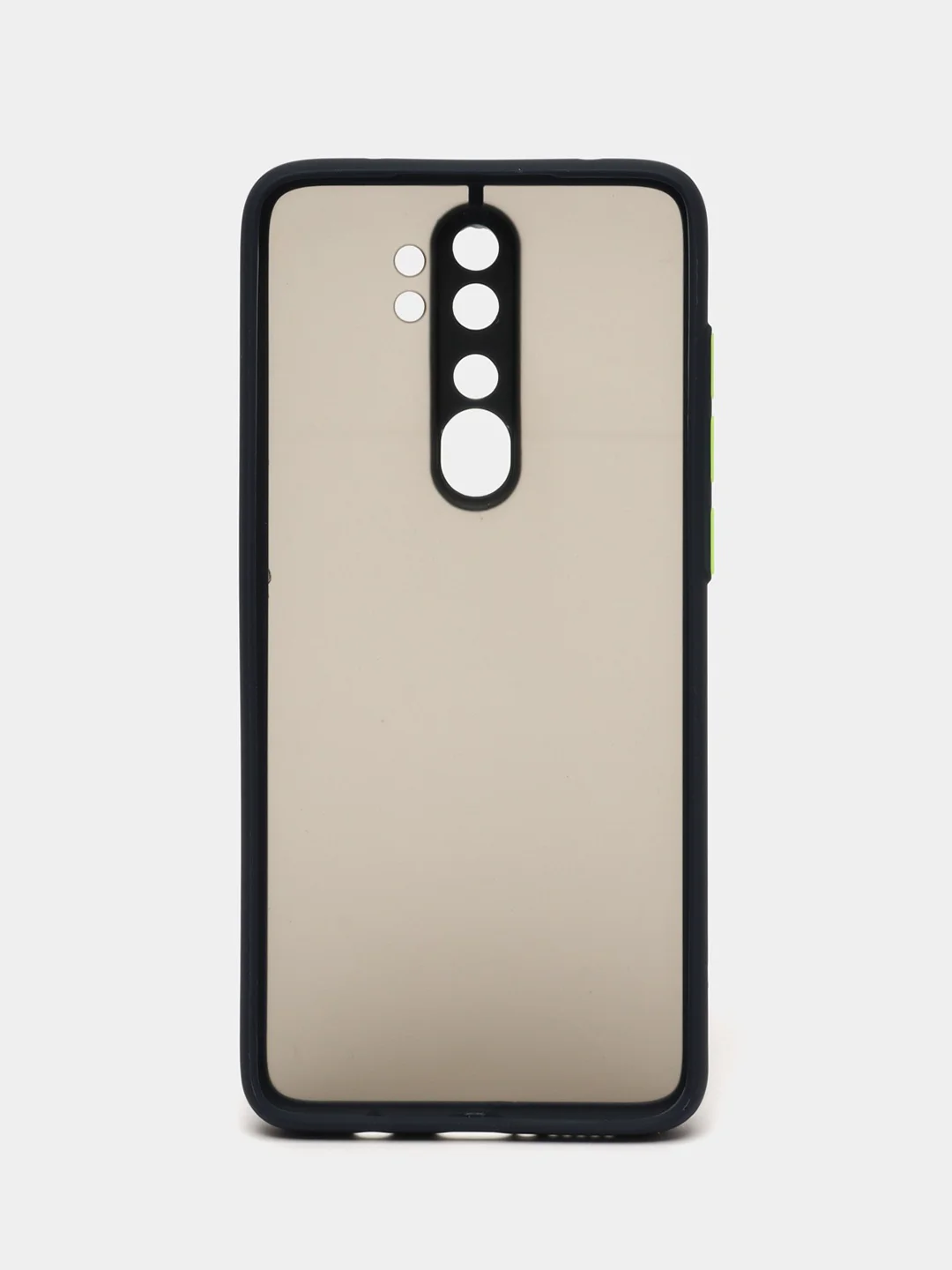 Темно-синий чехол Xiaomi Redmi Note 8 Pro пластиковый матовый с цветными кнопками (Редми Нот 8 Про)