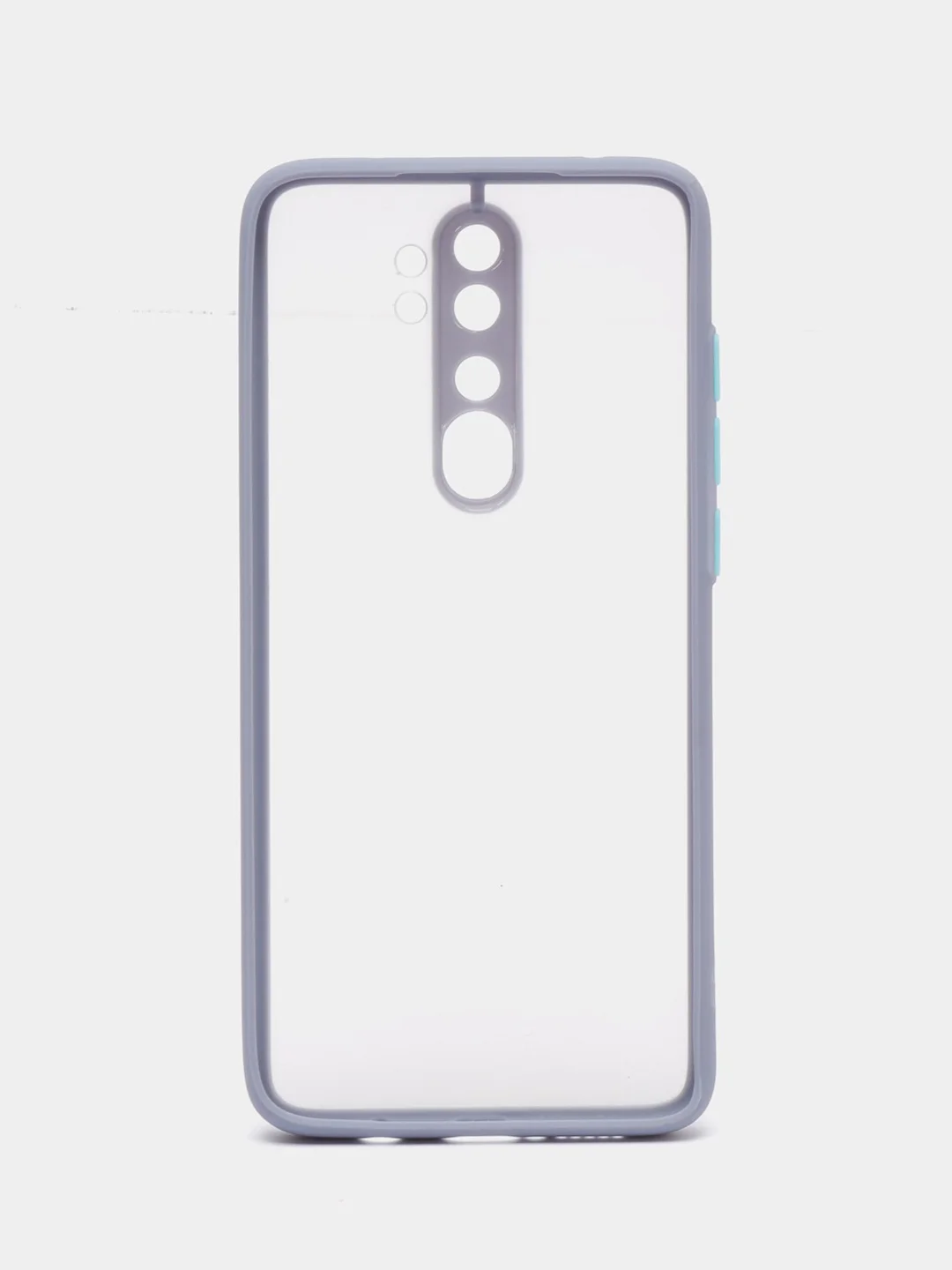 Синий меланж чехол Xiaomi Redmi Note 8 Pro пластиковый матовый с цветными кнопками (Редми Нот 8 Про)