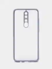 Синий меланж чехол Xiaomi Redmi Note 8 Pro пластиковый матовый с цветными кнопками (Редми Нот 8 Про)