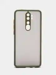 Лесной зеленый чехол Xiaomi Redmi Note 8 Pro пластиковый матовый с цветными кнопками (Редми Нот 8 Про)