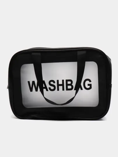 Косметичка дорожная Washbag, водонепроницаемая, прозрачная, сумка для душа и бассейна