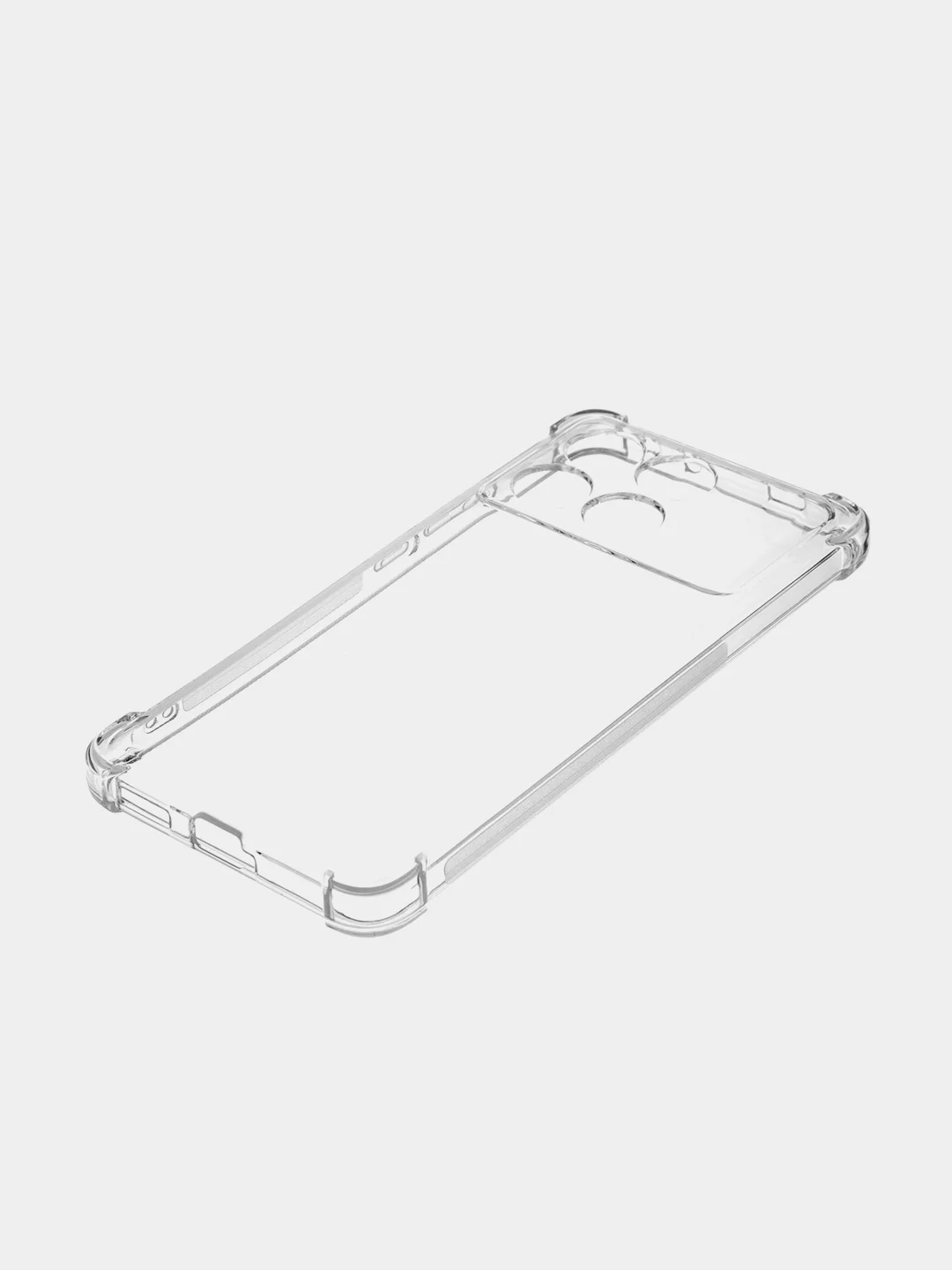 Прозрачный чехол для Xiaomi Poco X6 Pro Redmi K70E противоударный силиконовый BROSCORP усиленные углы