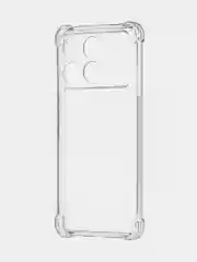 Прозрачный чехол для Xiaomi Poco X6 Pro Redmi K70E противоударный силиконовый BROSCORP усиленные углы