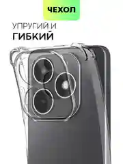 Прозрачный противоударный чехол для Infinix Hot 40/40 Pro/40i/Tecno Spark 20/Go 2024 BROSCORP силикон