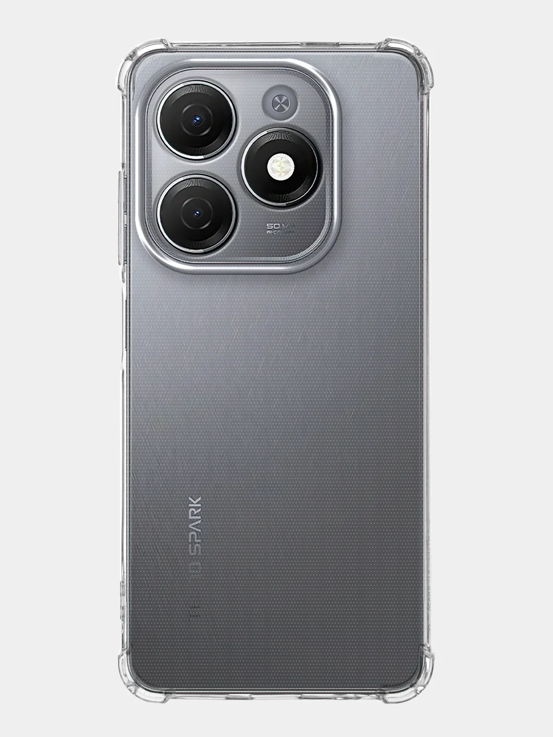 Прозрачный противоударный чехол для Infinix Hot 40/40 Pro/40i/Tecno Spark 20/Go 2024 BROSCORP силикон