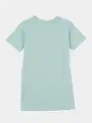 Бирюзовый платье-футболка oversize, туника для девочек
