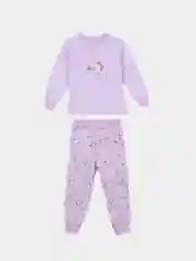 Лавандовый хлопковая пижама для девочки 2-5 лет