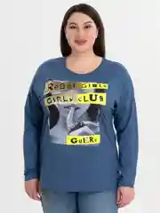 Индиго футболка туника женская, большие размеры