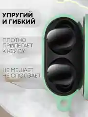 Зеленый чехол для беспроводных наушников Xiaomi Redmi Buds 4 силиконовый КАРТОФАН матовый