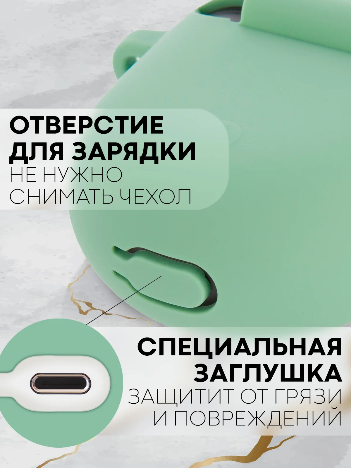 Зеленый чехол для беспроводных наушников Xiaomi Redmi Buds 4 силиконовый КАРТОФАН матовый