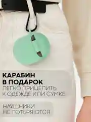 Зеленый чехол для беспроводных наушников Xiaomi Redmi Buds 4 силиконовый КАРТОФАН матовый
