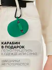 Тёмно-зелёный чехол для беспроводных наушников Xiaomi Redmi Buds 4 силиконовый КАРТОФАН матовый