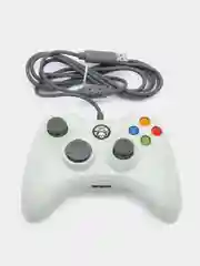 Белый проводной геймпад/джостик XBOX360 и PC controller