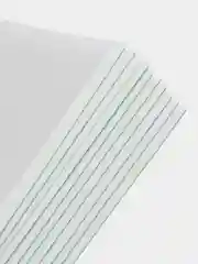Карман для стенда А3 со скотчем, белый кант, плоский, прозрачный, вертикальный 10 шт