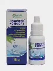 Раствор для повышения комфортности ношения контактных линз, Увлажняющие капли д/линз 18мл