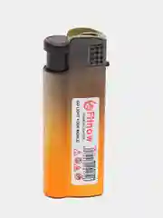 Желтый зажигалка металлическая, газовая, автоген, заправляемая