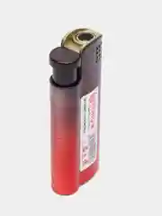 Красный зажигалка металлическая, газовая, автоген, заправляемая