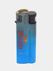 Синий зажигалка металлическая, газовая, автоген, заправляемая