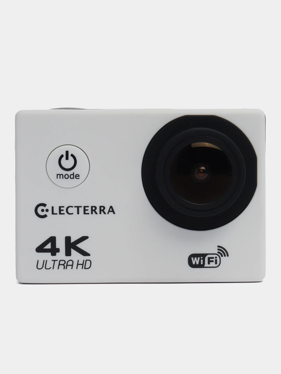 Белый экшн-камера Electerra 1080p (4K с интерполяцией). C креплениями и водонепроницаемым кейсом