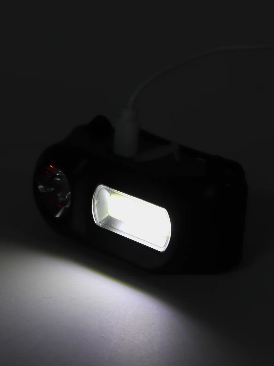 Налобный светодиодный фонарь Double Light KX-1804 (Аккумулятор 18650)