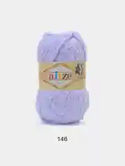 Лавандовый пряжа плюшевая Alize Softy, микрополиэстер, 50 г, 115 м