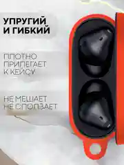 Красный чехол на Xiaomi Redmi Buds 4 Pro для беспроводных наушников КАРТОФАН силиконовый матовый
