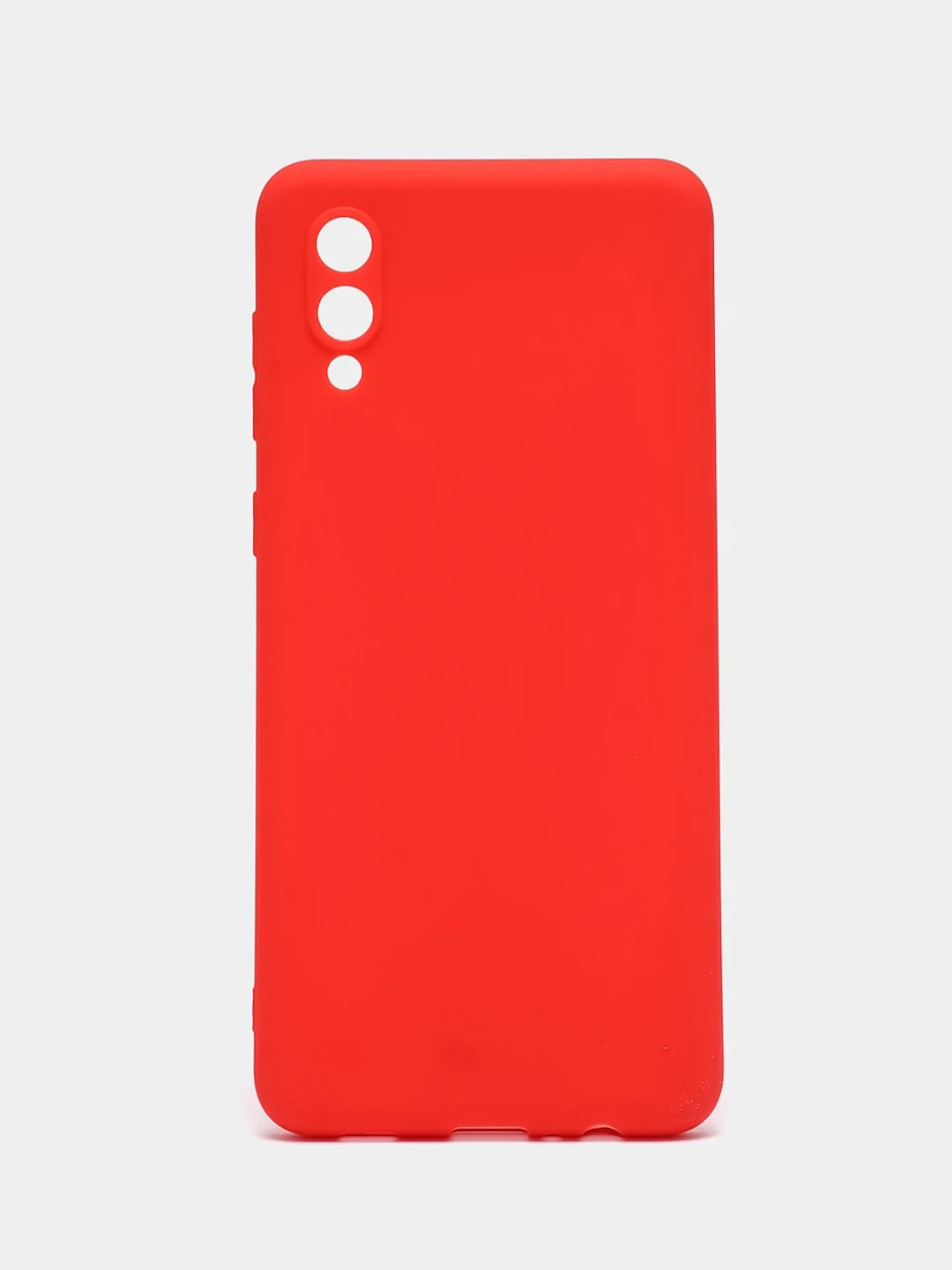 Красный чехол для Samsung Galaxy A02 / M02 2021 / A022F, силиконовый / Самсунг Галакси А02 / М02
