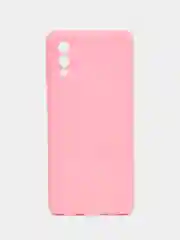 Розовый чехол для Samsung Galaxy A02 / M02 2021 / A022F, силиконовый / Самсунг Галакси А02 / М02