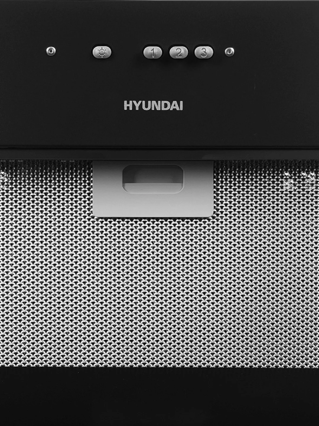 Встраиваемая вытяжка Hyundai HBB 6036 BG, управление кнопочное, черный