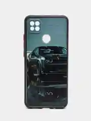 Серый чехол с рисунком на Xiaomi Redmi 9C и Redmi 10A (Сяоми Редми 9С и Редми 10А)