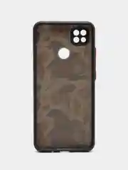 Тёмно-бордовый чехол с рисунком на Xiaomi Redmi 9C и Redmi 10A (Сяоми Редми 9С и Редми 10А)