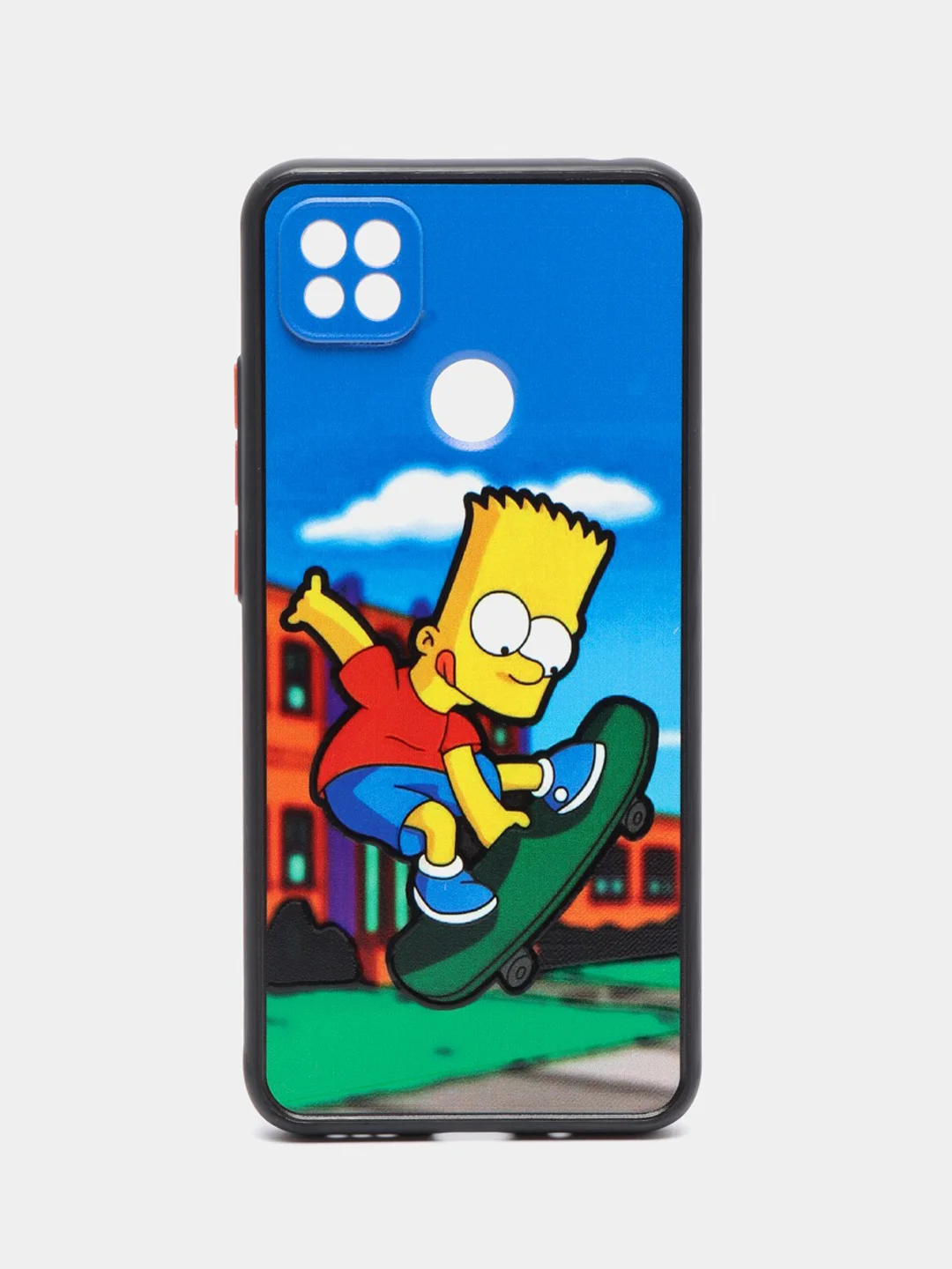 Голубой чехол с рисунком на Xiaomi Redmi 9C и Redmi 10A (Сяоми Редми 9С и Редми 10А)