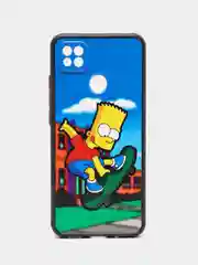 Голубой чехол с рисунком на Xiaomi Redmi 9C и Redmi 10A (Сяоми Редми 9С и Редми 10А)