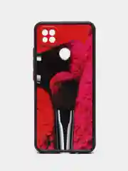 Розовый чехол с рисунком на Xiaomi Redmi 9C и Redmi 10A (Сяоми Редми 9С и Редми 10А)